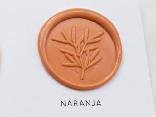 Lacre Adhesivo Naranja