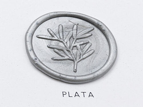 Lacre Adhesivo Plata